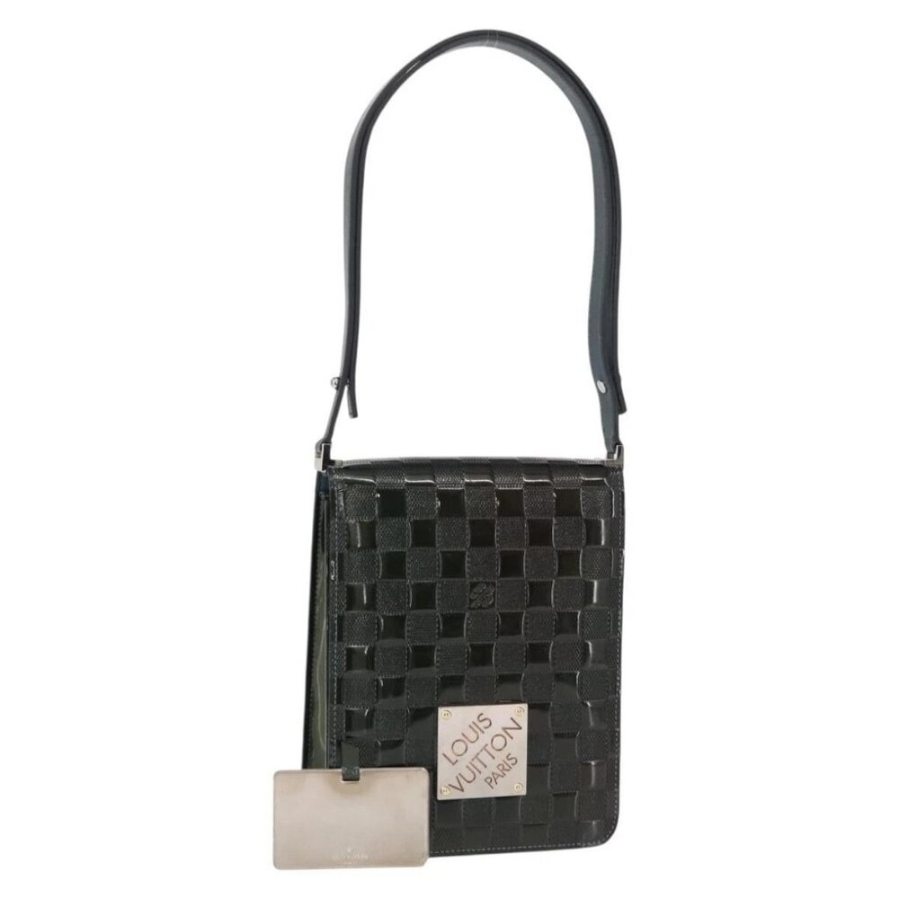 LOUIS VUITTON Damier Vernis Club Bag Green Petrol Blue